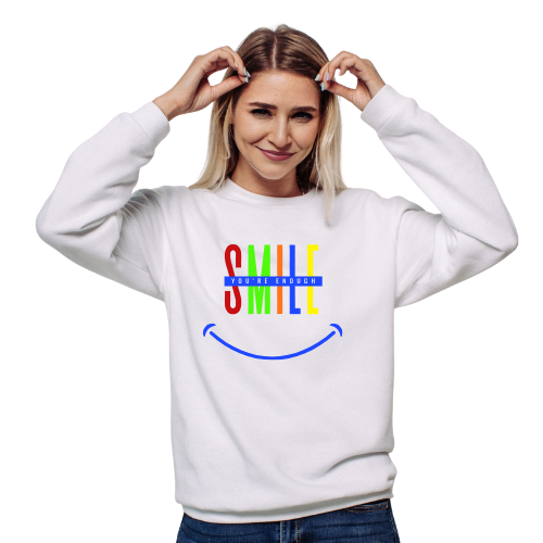 Smile, You’re Enough Unisex Sweatshirt