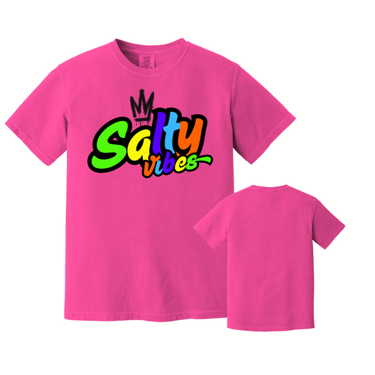 Salty Vibes Colorful Graphic Tee