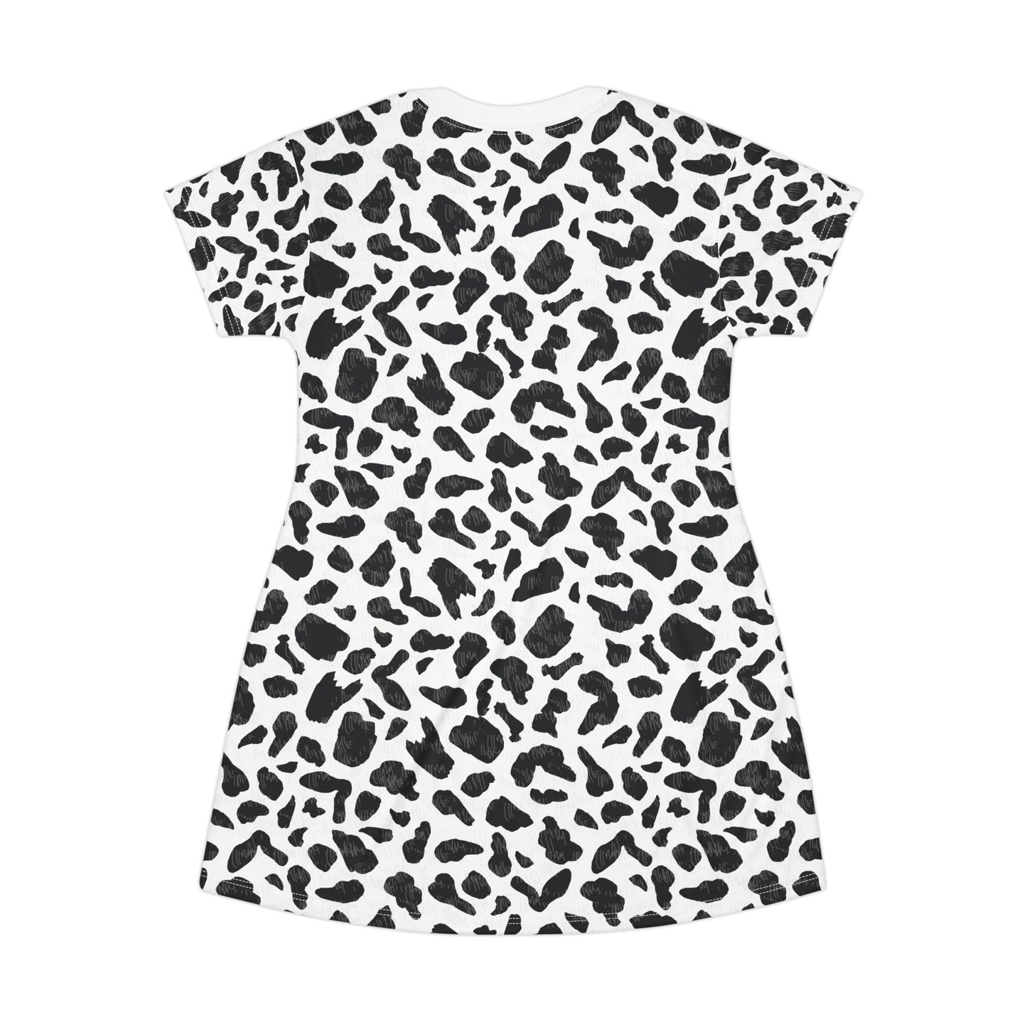 Trusting God Leopard Print Faith T-Shirt Dress