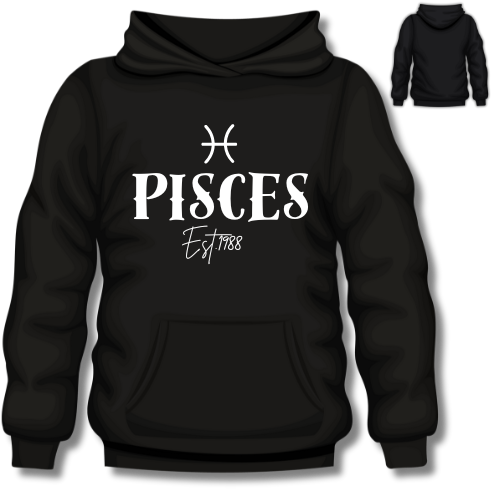 Zodiac “Est.” Personalized Hoodie | All 12 Signs Available | Unisex Astrology Hoodie