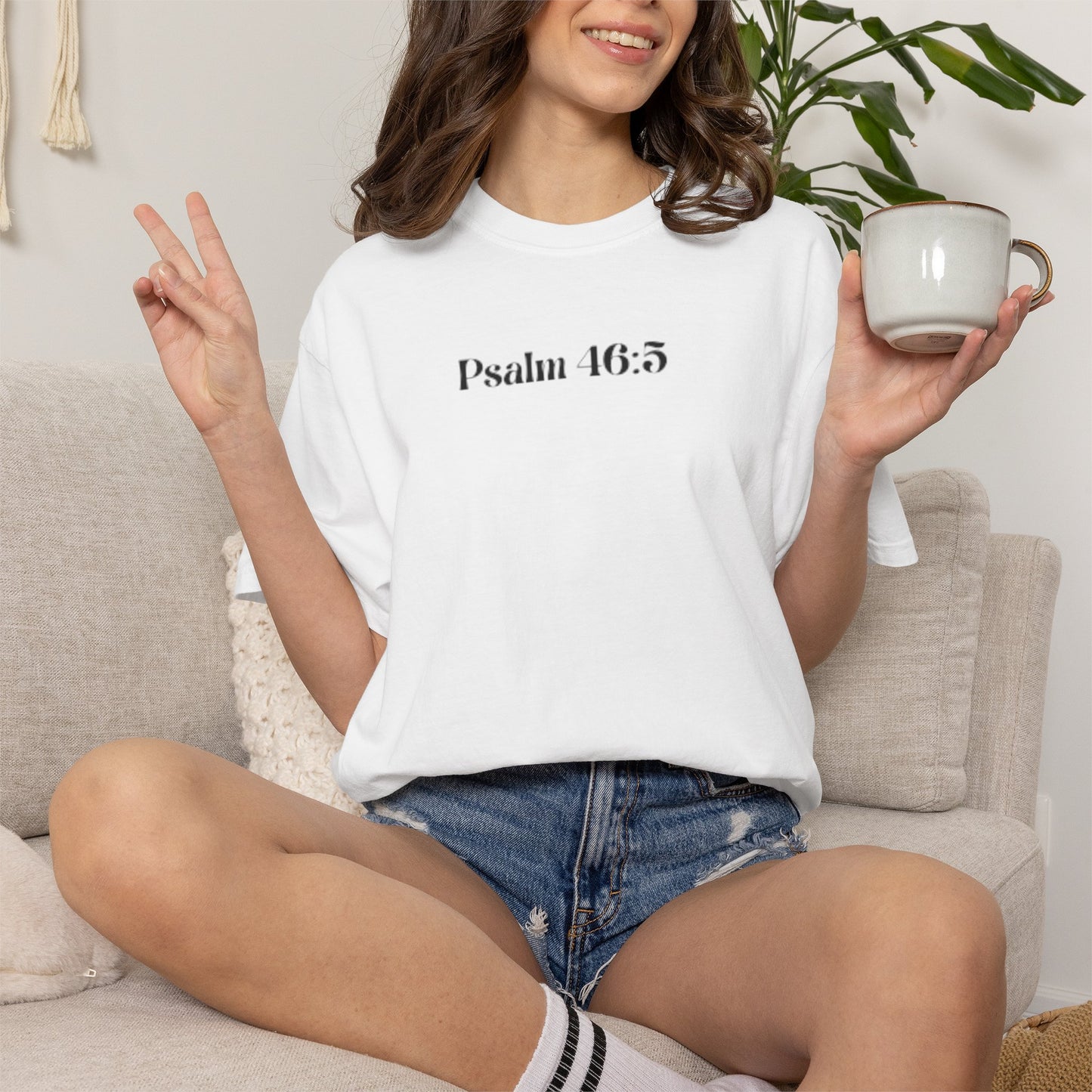 Psalm 46:5 'God Is Within Her' Faith Tee