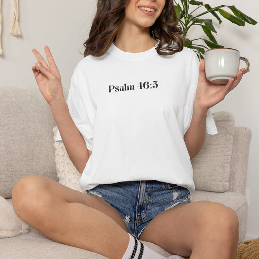 Psalm 46:5 'God Is Within Her' Faith Tee