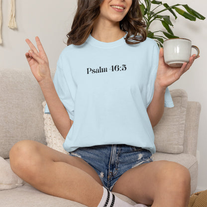 Psalm 46:5 'God Is Within Her' Faith Tee