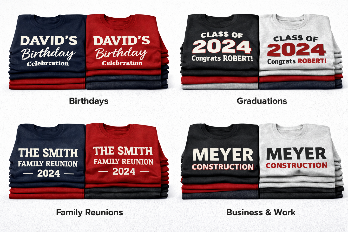 Custom T-shirt Printing - Bulk & Personal Orders