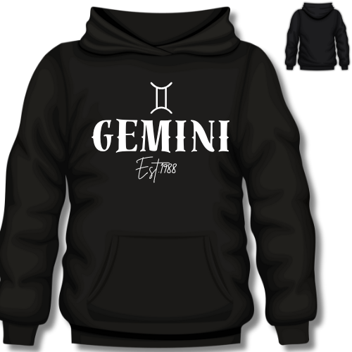 Zodiac “Est.” Personalized Hoodie | All 12 Signs Available | Unisex Astrology Hoodie