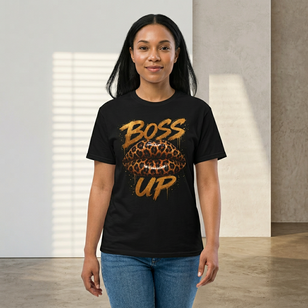 “Boss Up” Graphic T-Shirt | Bold Feminine Streetwear Tee | Confidence Statement Shirt