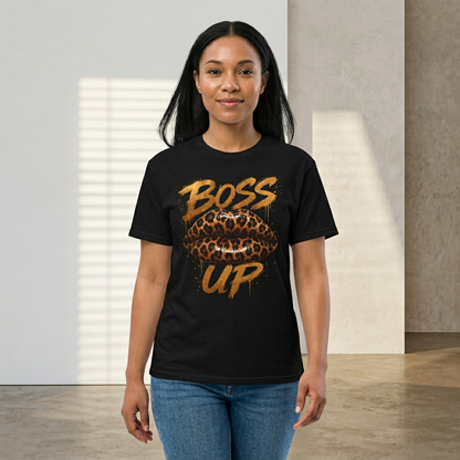 “Boss Up” Graphic T-Shirt | Bold Feminine Streetwear Tee | Confidence Statement Shirt
